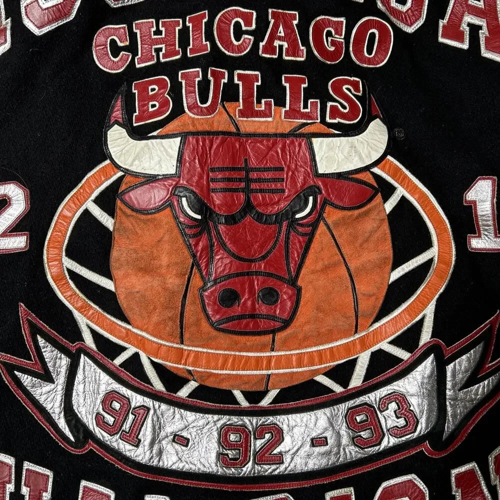 3XLT Jeff Hamilton VINTAGE 72-10 Chicago Bulls Air Jordan 96 NBA champion Jacket - Picture 13 of 16